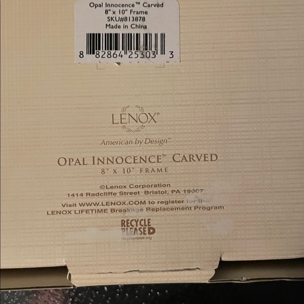 Lenox Opal Innocence Carved White Frame - Picture 6 of 6